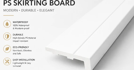 Premium PS Skirting Board For Clean Interior Finishes suppliers