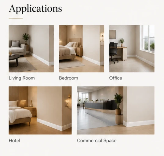 PS Skirting Board For Clean Wall-to-Floor Finishing high quality